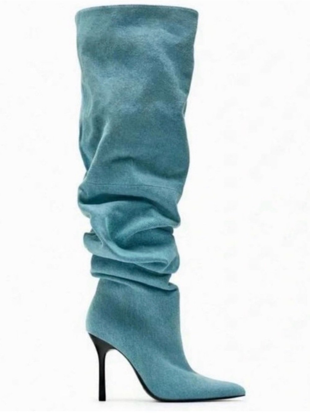 NEW! Zara denim over the Knee Boots